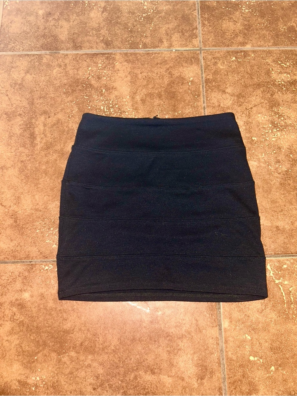 Nollie Black Knit Mini Skirt